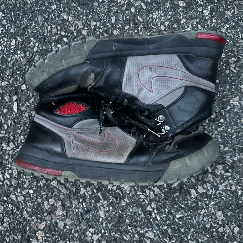 Nike Black and Gray High-Top Sneakers